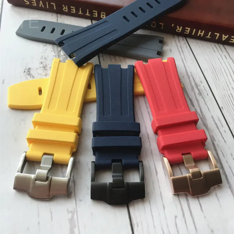 Audemars Piguet Watch Royal Oak - สายนาฬิกาซิลิโคนกันเหงื่อกันน้ำทนทานสำหรับ AP Audemars และ Piguet 26400ไม้โอ๊คในต่างประเทศทำความสะอาดง่าย