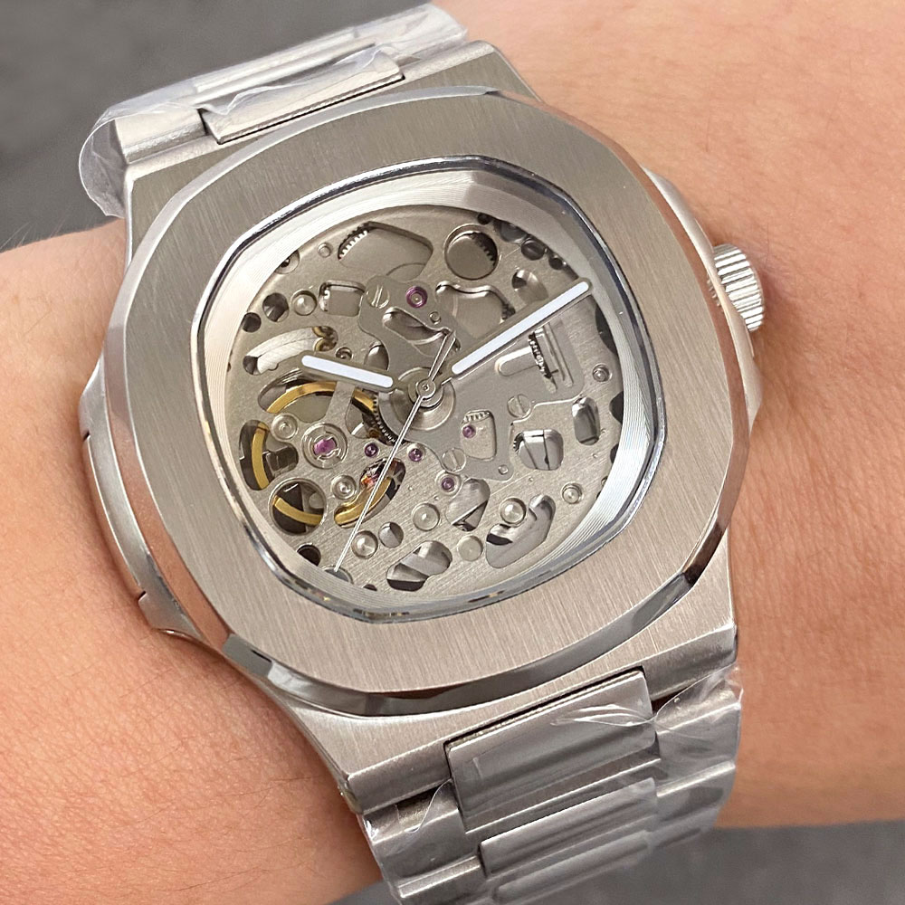 Patek Philippe Watch Nautilus - นาฬิกา Tandorio 40 มม. กระจกแซฟไฟร์ NH70A