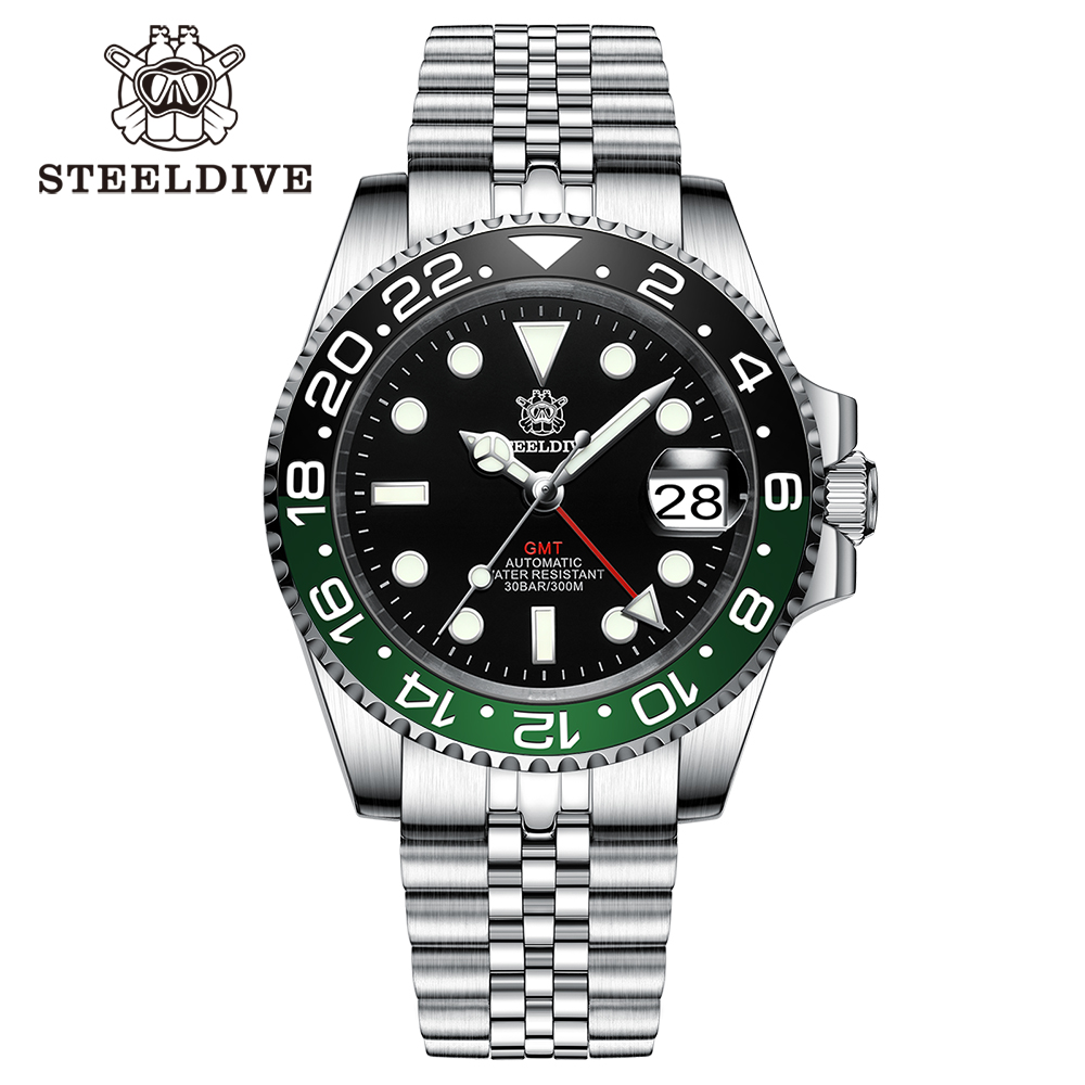 Seiko Watch 5 Sports - นาฬิกาดำน้ำอัตโนมัติ STEELDIVE รุ่น SD1993 V2 ขอบเซรามิกแบบหมุนได้สองทิศทาง