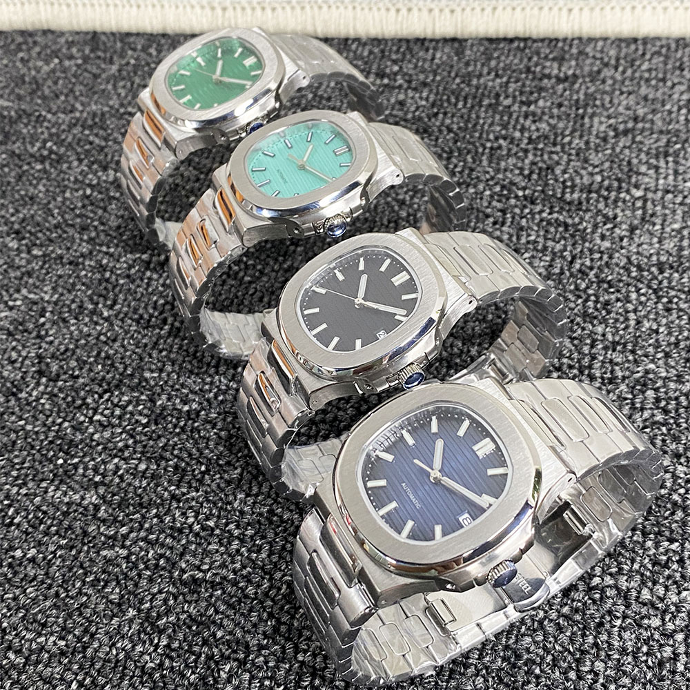 Patek Philippe Watch Nautilus - นาฬิกาข้อมือผู้ชายหรูหราปี 2024 ขนาด 42 มม. นาฬิกาจักรกลจีน