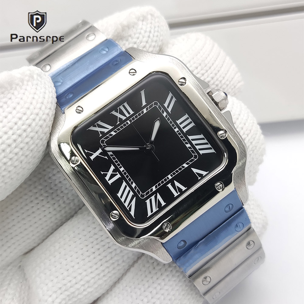 Patek Philippe Watch Nautilus - นาฬิกาผู้ชาย ตัวเรือนทรงเหลี่ยม รุ่นใหม่ NH35 นาฬิกาอัตโนมัติ นาฬิกาสปอร์ต