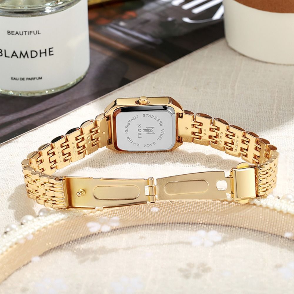 แฟชั่นสแตนเลสสตีลนาฬิกาควอทซ์ค - Canvas Strap Watch บทวิจารณ์และราคา